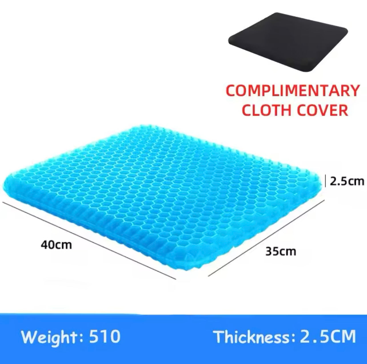 Honey comb gel cushion